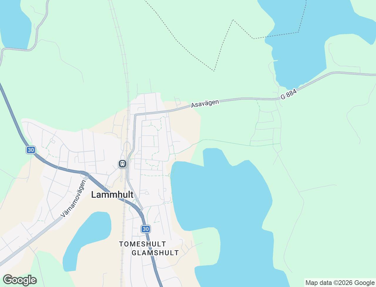 Karta över Ejdervägen 55B i 45 Lammhult
