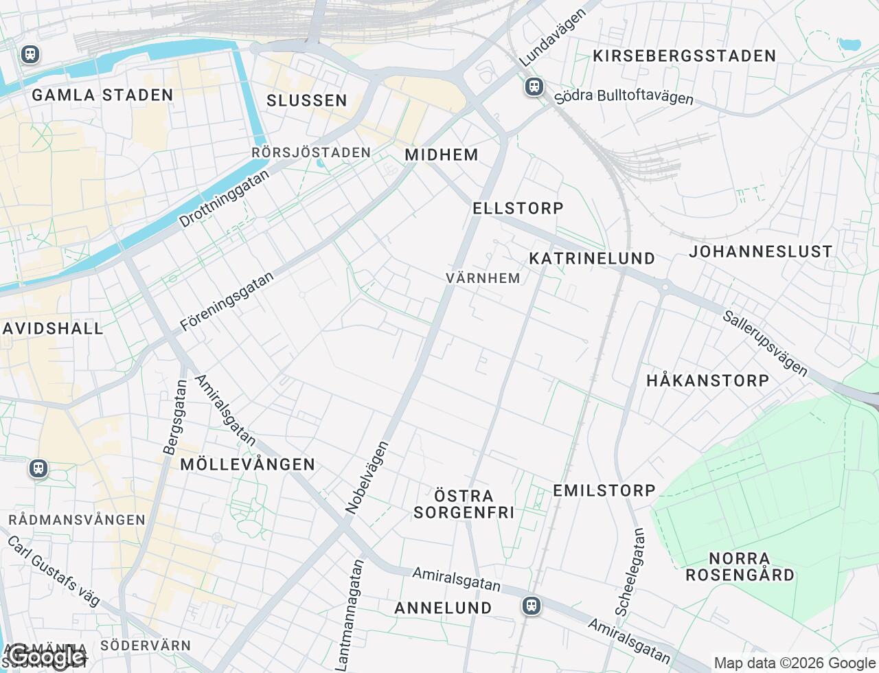Karta över Industrigatan 9B i 53 Malmö