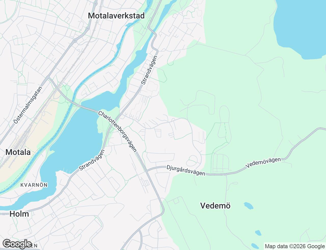 Karta över Lustigkullevägen 34A i 47 Motala