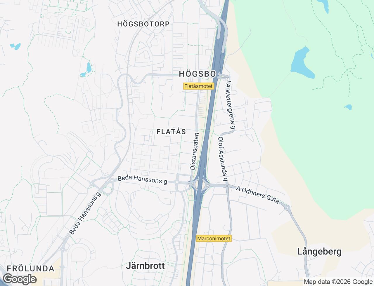 Karta över Stenkastsgatan 8 i 72 Västra Frölunda