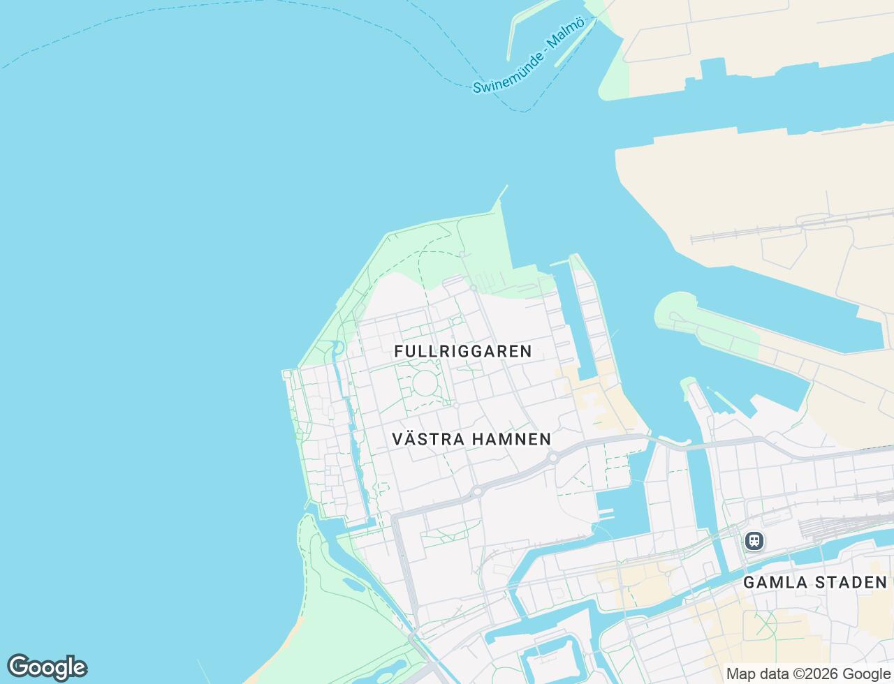 Karta över Einar Hansens Esplanad 61 i 13 Malmö
