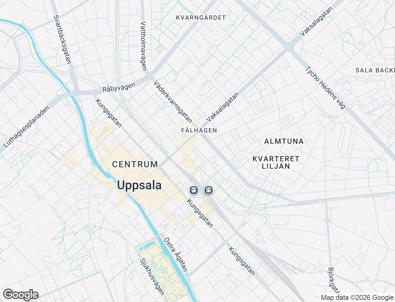 Karta över Salagatan 29A i 30 Uppsala
