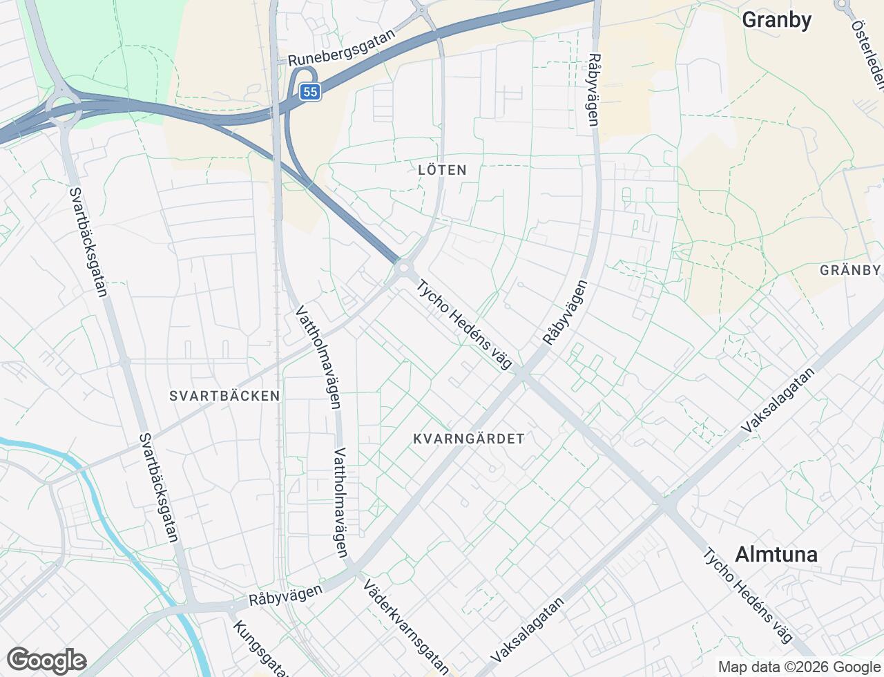Karta över Kantorsgatan 68 i 24 Uppsala