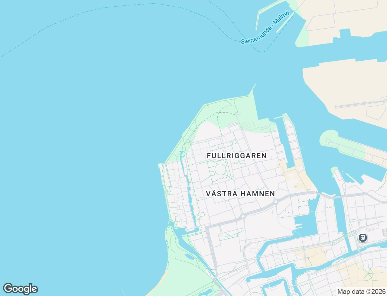 Karta över Västra Varvsgatan 49 i 14 Malmö