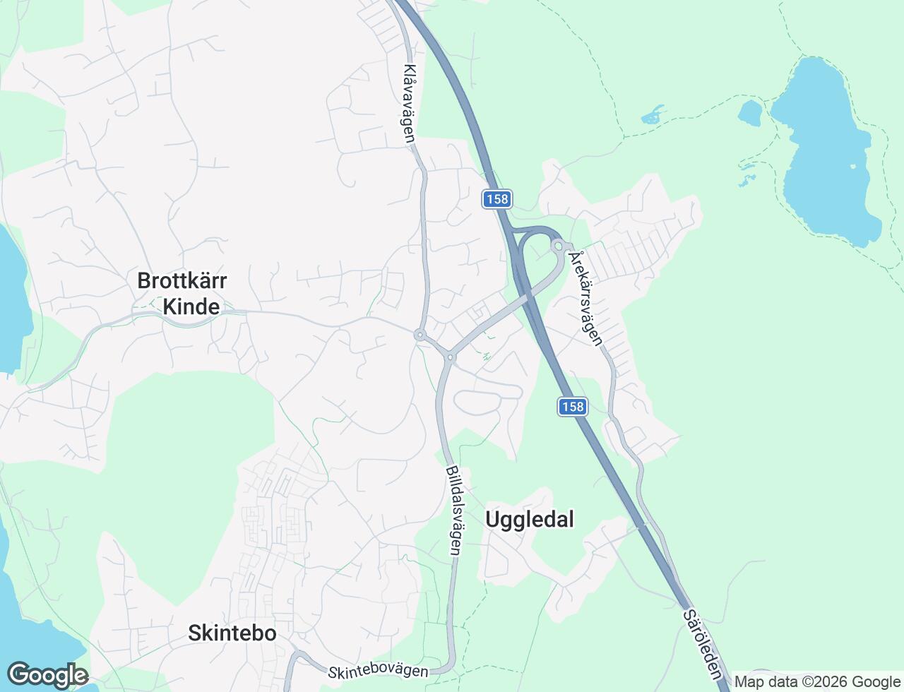 Karta över Hovås Allé 47 i 57 Hovås