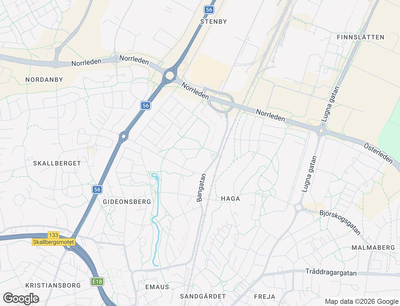 Karta över Gulsporregatan 9B i 28 Västerås