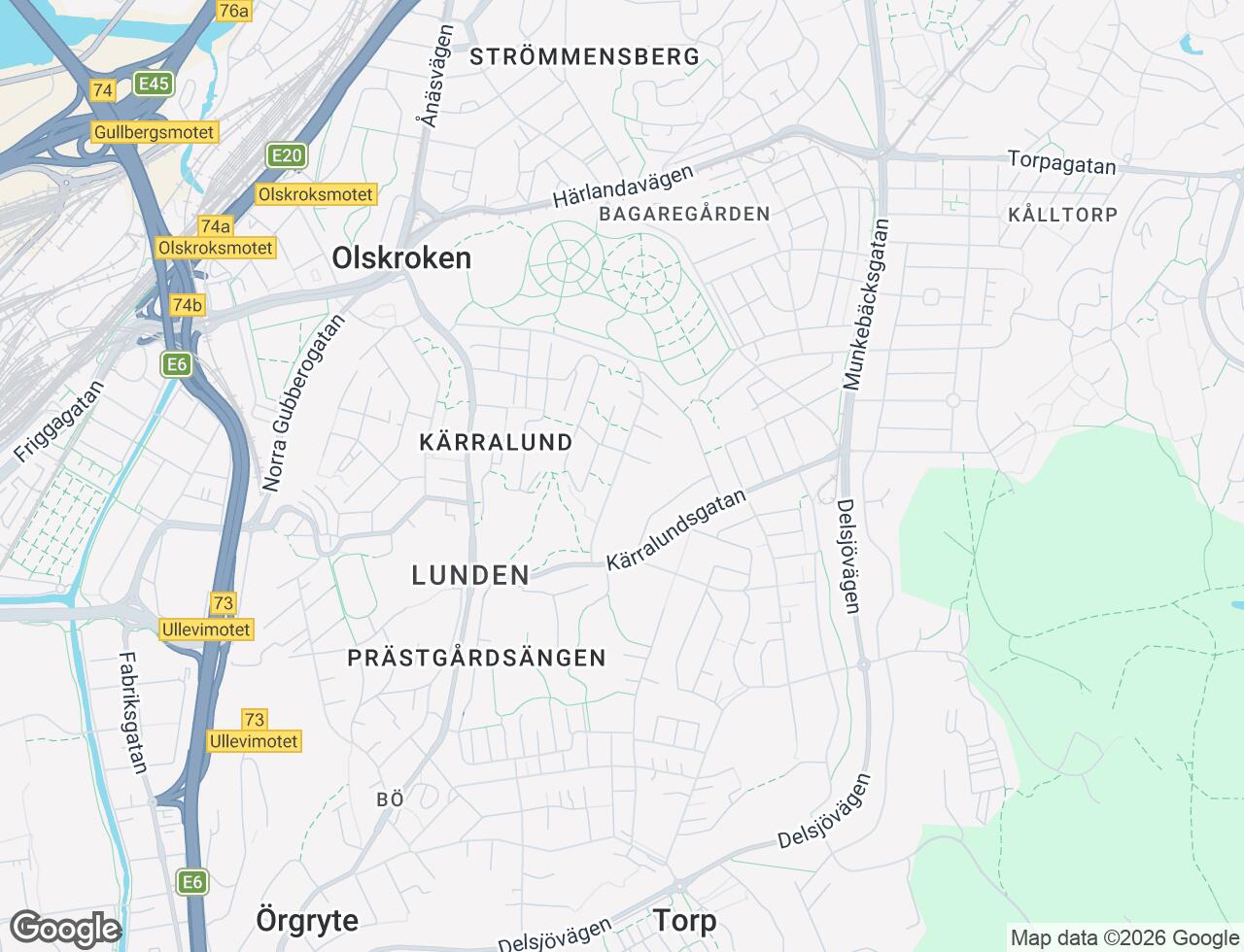 Karta över Ulfsparregatan 14 i 57 Göteborg