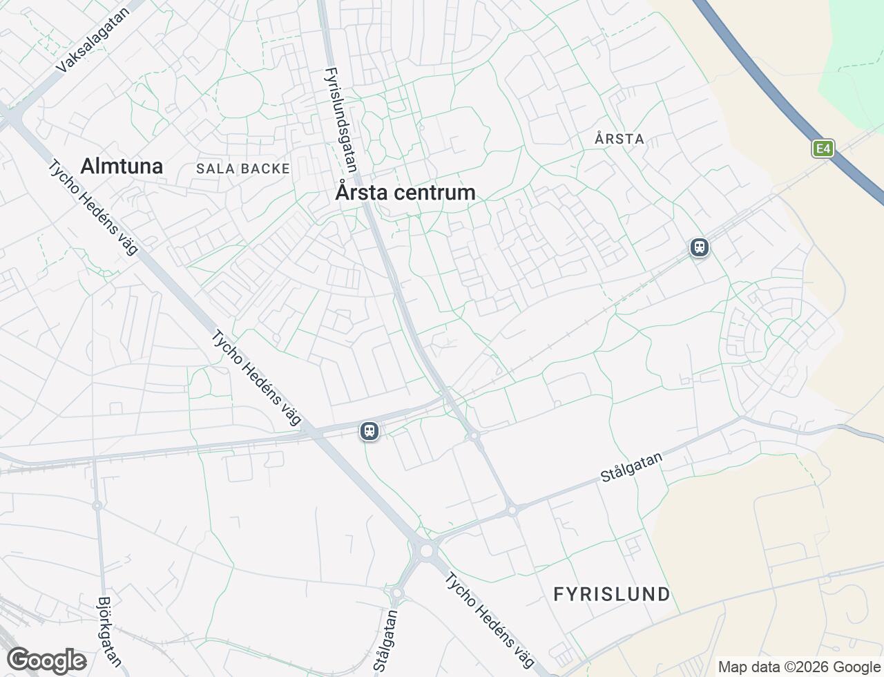 Karta över Fyrislundsgatan 64 i 46 Uppsala