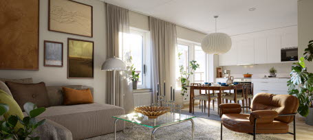 Lägenhet 1,5 rok på Kaprifolvägen 14