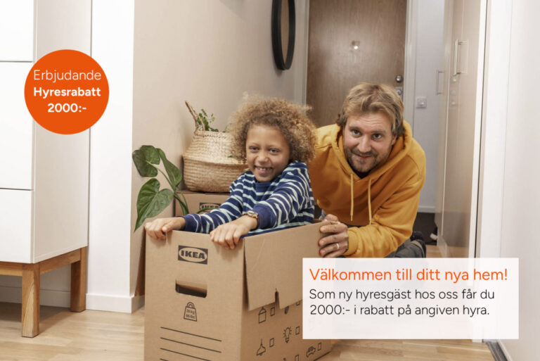 Lägenhet 2 rok på Jägaregatan 5