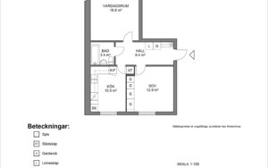 Lägenhet 2 rok på Kråkrisvägen 38 C, Motala