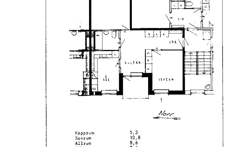 Lägenhet 2 rok på Lustigkullevägen 40 B