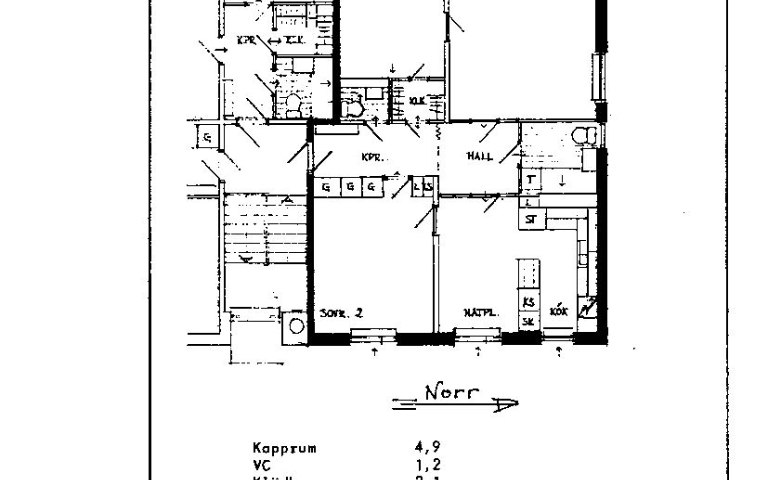 Lägenhet 3 rok på Kråkrisvägen 22 A