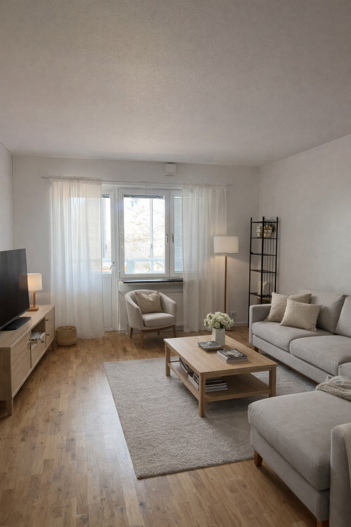 Lägenhet 3 rok på Ladugatan 6 C