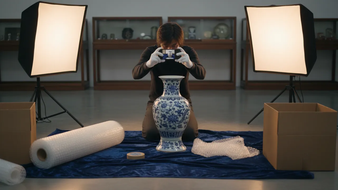 Dokumentation av värdefulla föremål inför flytten.