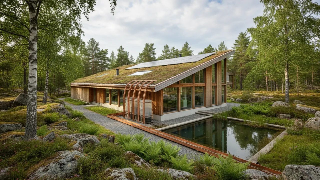 Klimatanpassat hus med modernt försäkringsskydd