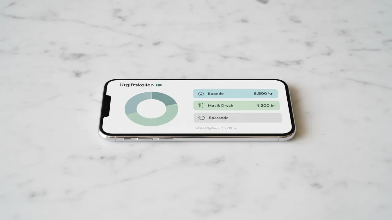 Moderna budgetappar ger en tydlig visuell överblick av hushållets utgifter.