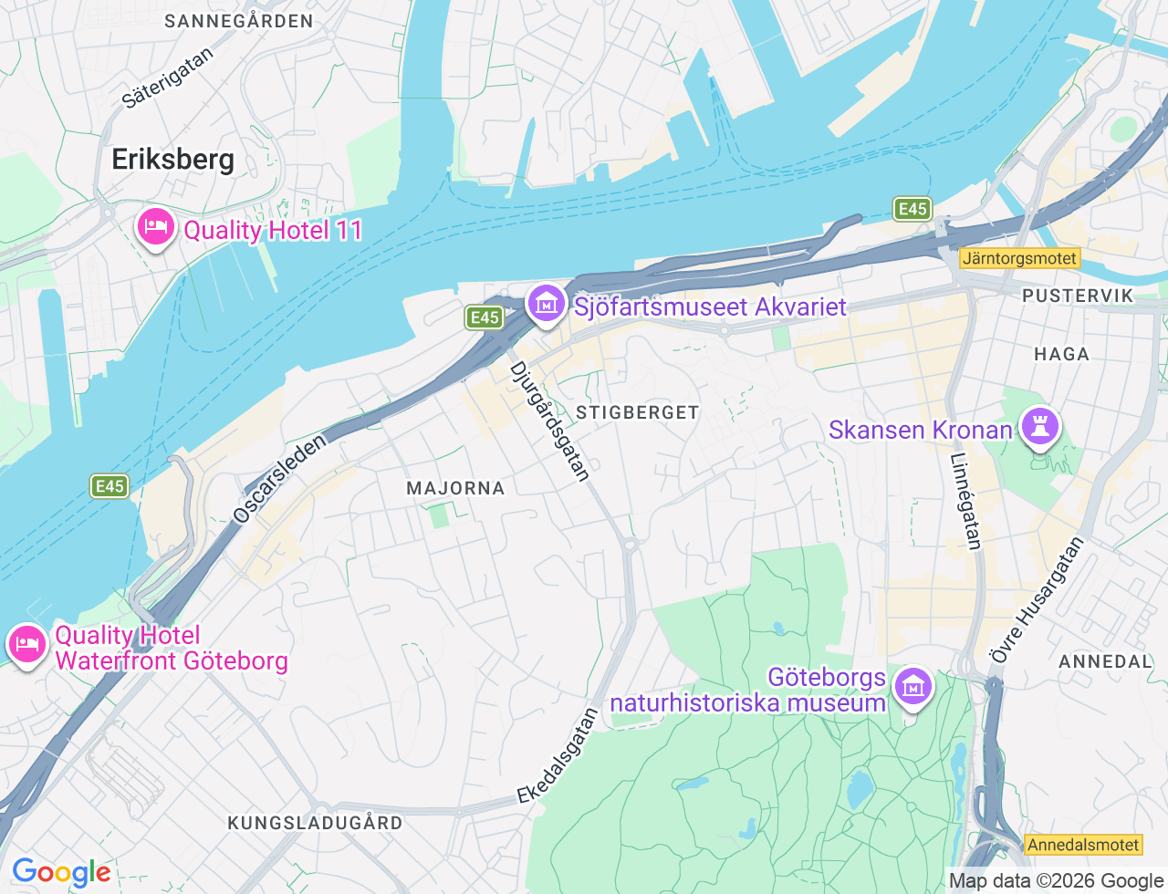 Karta över Amiralitetsgatan 8 i 62 Göteborg