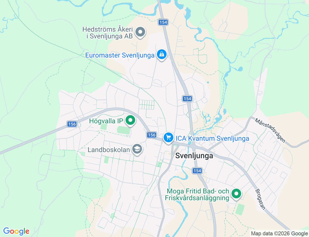 Karta över Bäckemadsvägen 8L i 52 Svenljunga