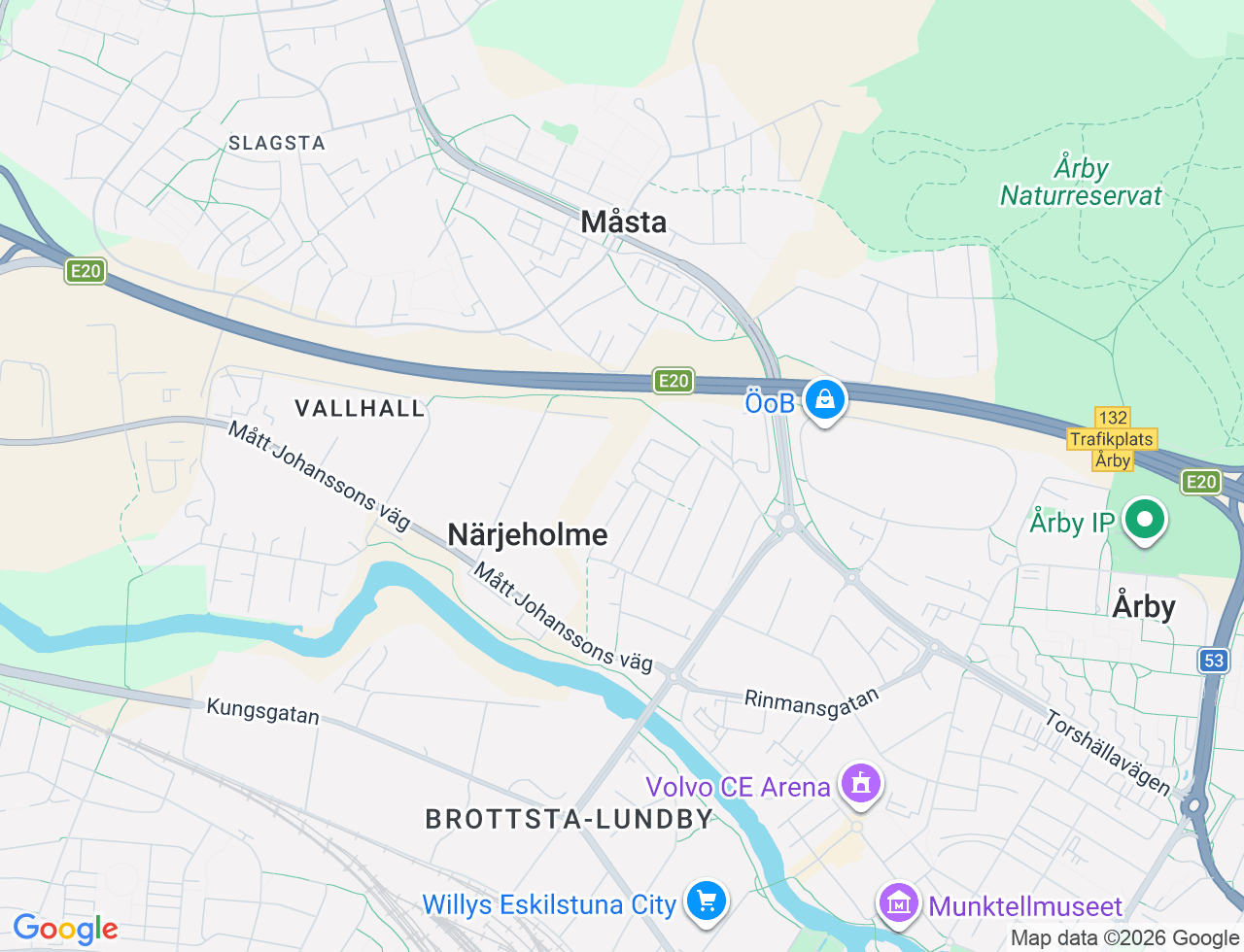 Karta över Boställsgatan 11A i 46 Eskilstuna