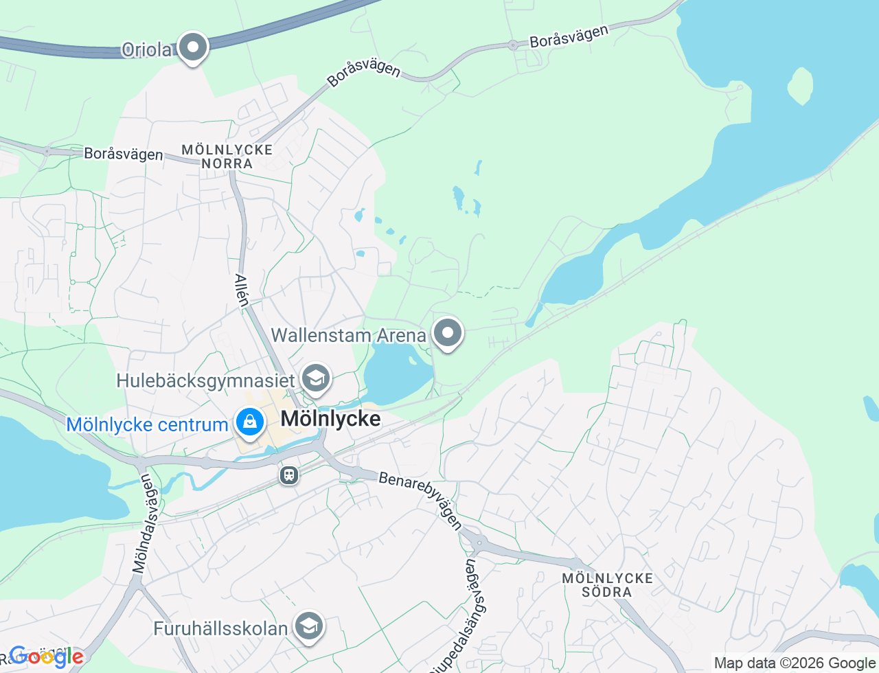 Karta över Bruksgatan 3 i 35 Mölnlycke