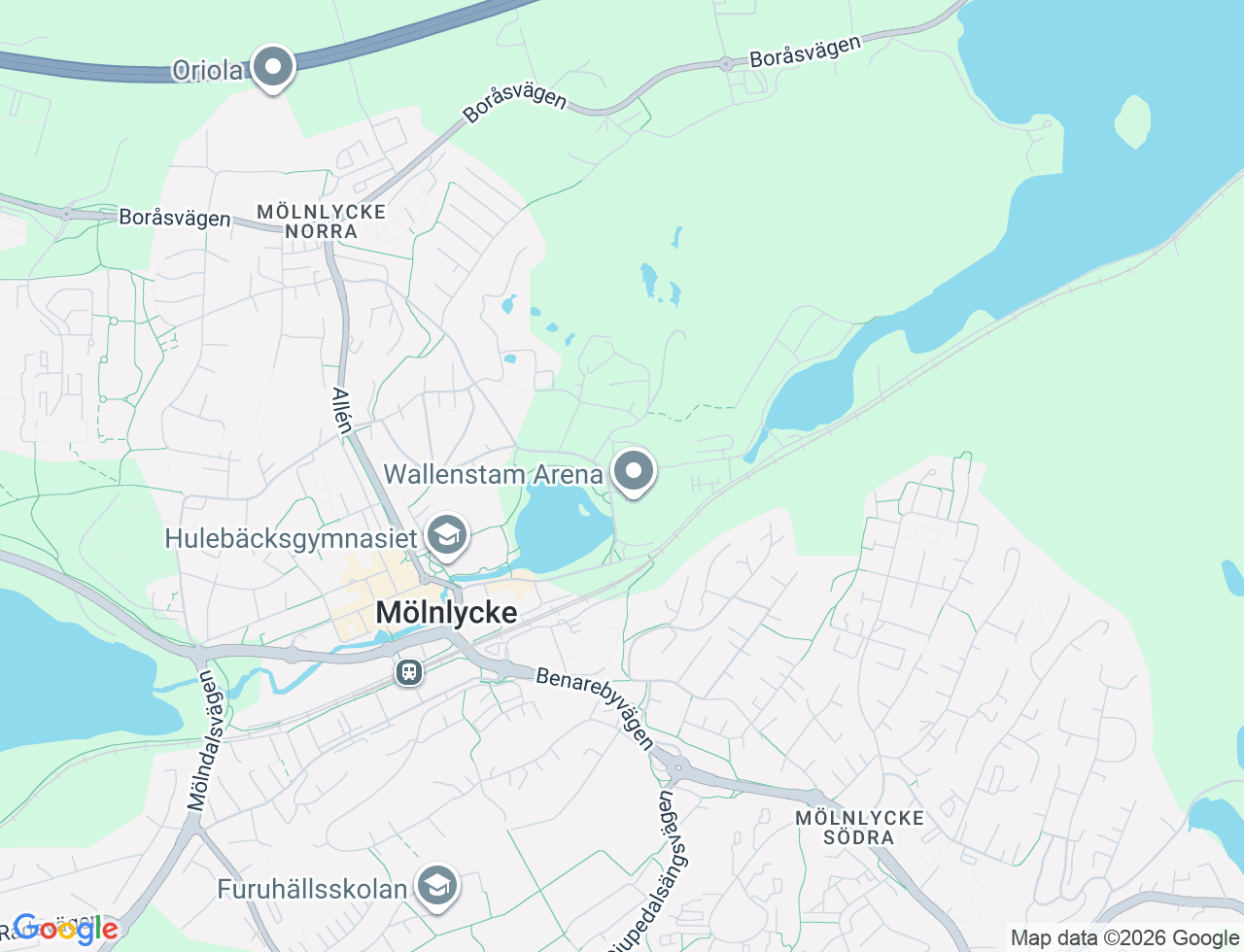 Karta över Bruksgatan 3 i 35 Mölnlycke