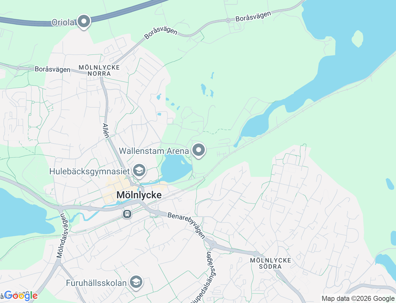 Karta över Bruksgatan 5 i 35 Mölnlycke
