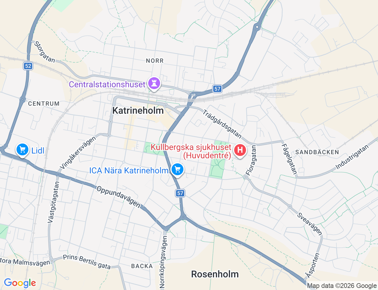 Karta över Djulögatan 59 i 31 Katrineholm