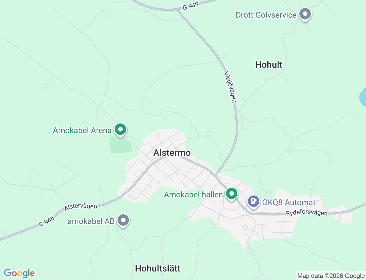 Karta över Doktorsvägen 5A i 43 Alstermo