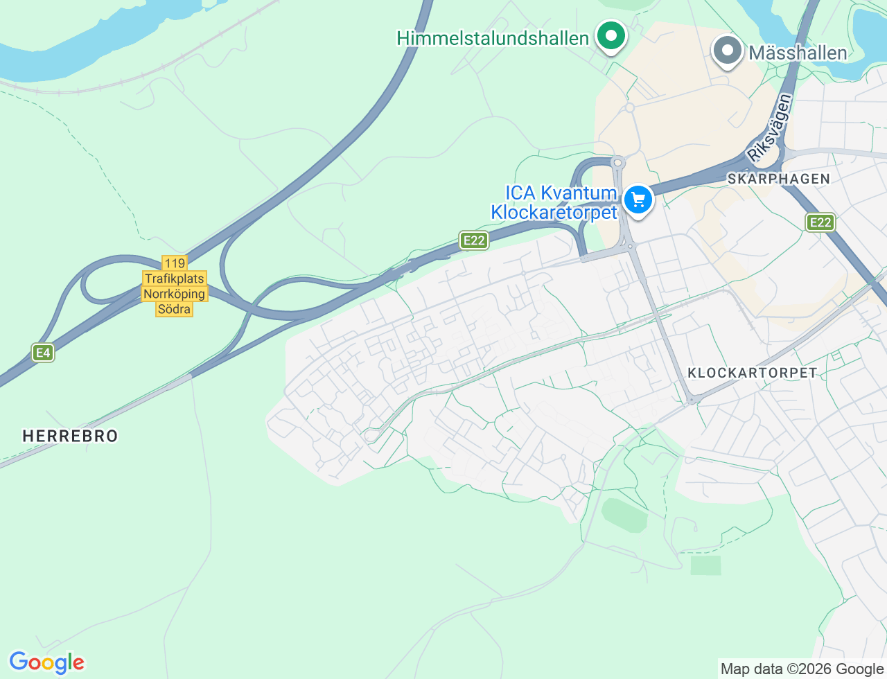 Karta över Emil Hedelius gata 143 i 76 Norrköping