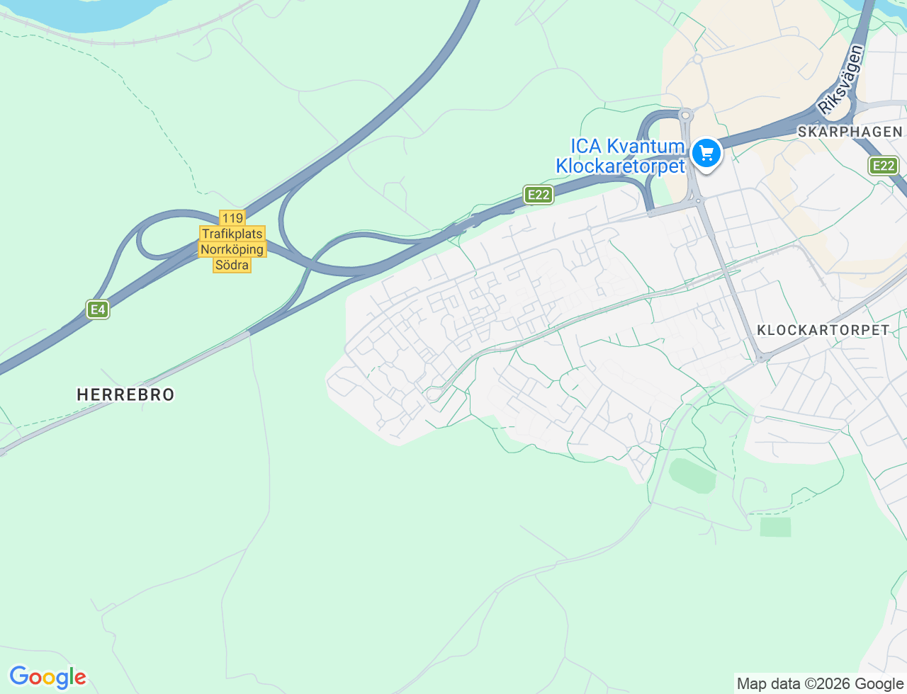 Karta över Emil Hedelius gata 144 i 76 Norrköping