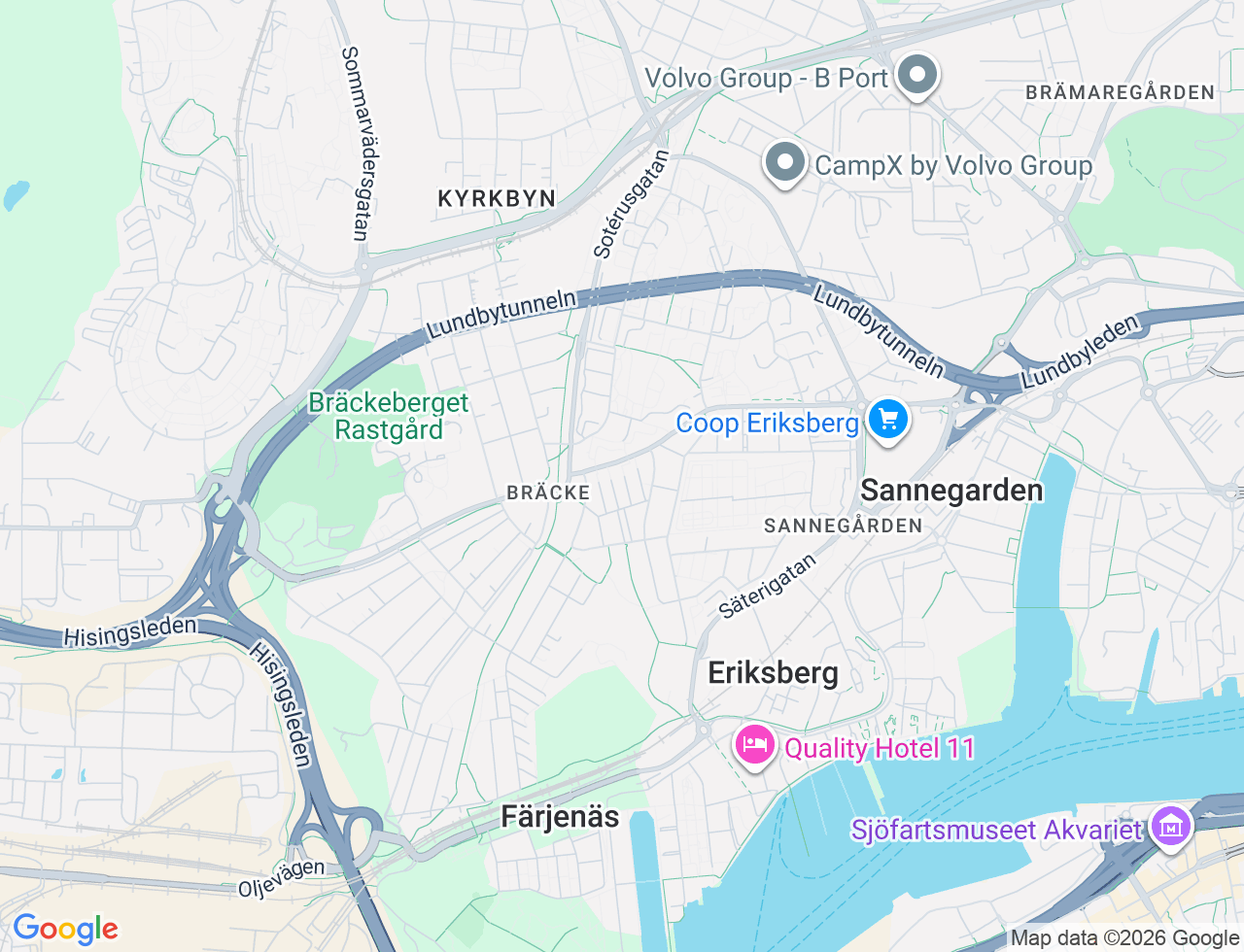 Karta över Finlandsgatan 4C i 77 Göteborg
