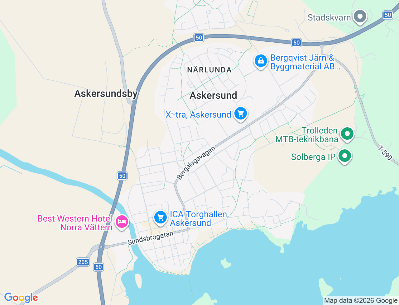 Karta över Floragatan 20A i 32 Askersund