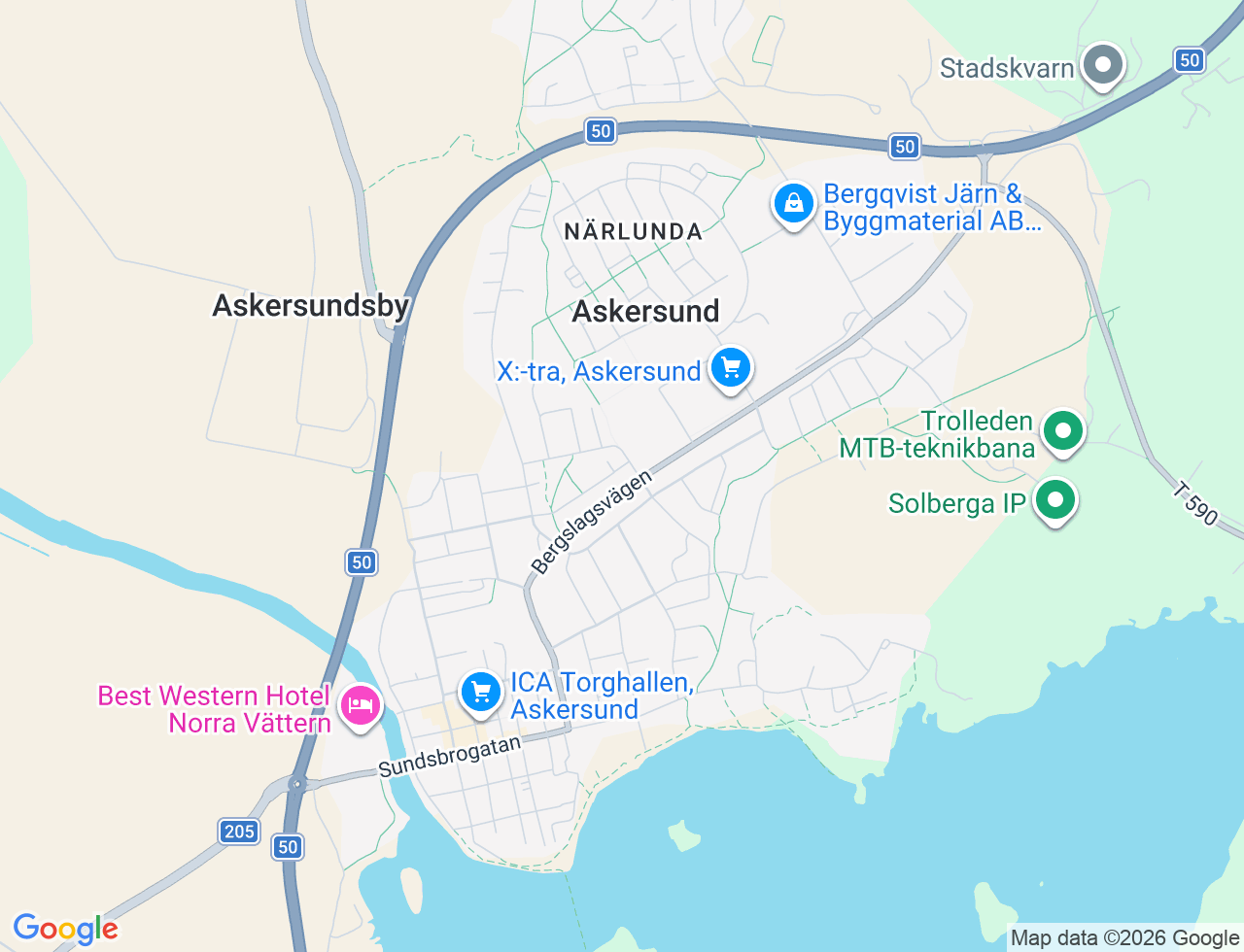 Karta över Floragatan 22A i 32 Askersund