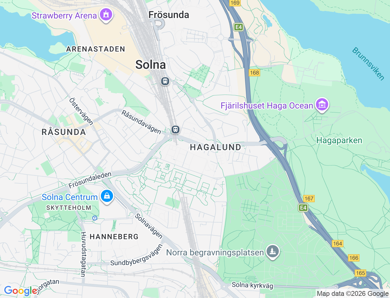 Karta över Forngränd 2B i 68 Solna