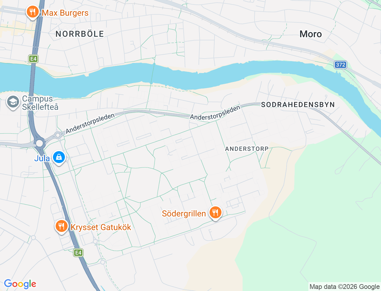 Karta över Frögatan 240 i 55 Skellefteå