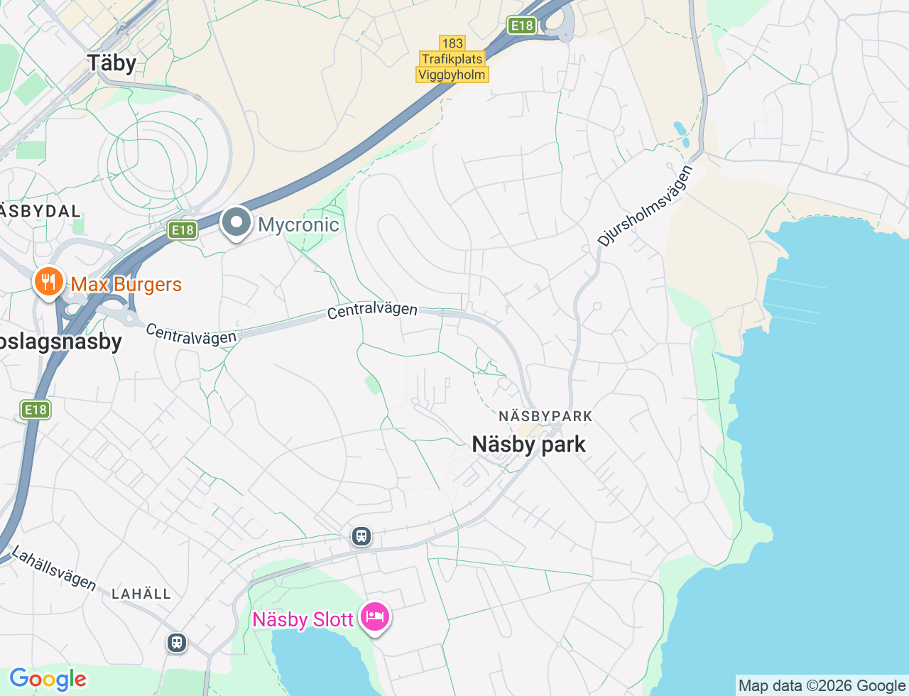 Karta över Fregattvägen 4 i 53 Täby