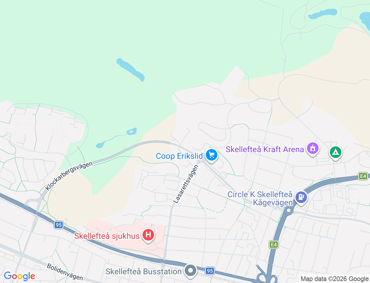 Karta över Fru Lovisas g 11 i 71 Skellefteå