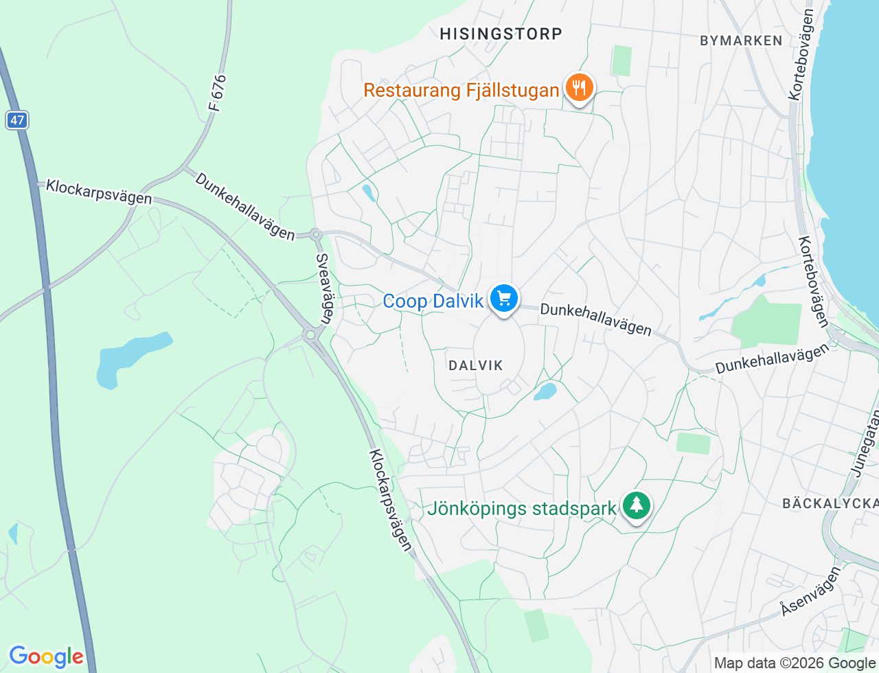 Karta över Grymängsgatan 20 i 45 Jönköping