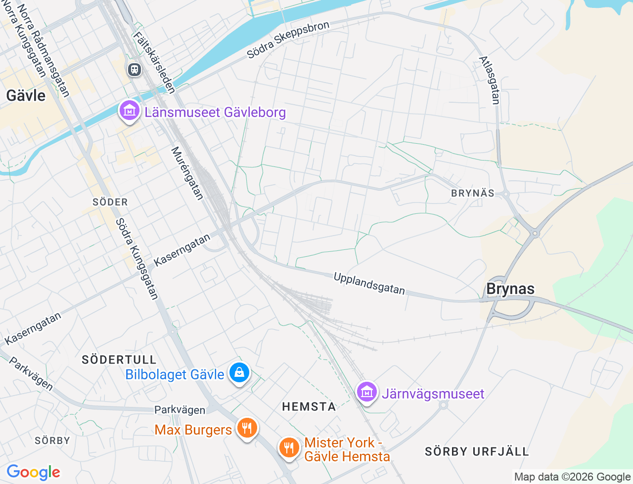 Karta över Hagtornsgatan 4A i 82 Gävle
