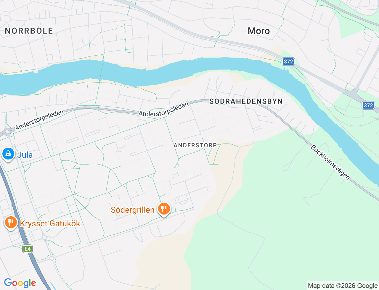 Karta över Hemmansgatan 306 i 56 Skellefteå