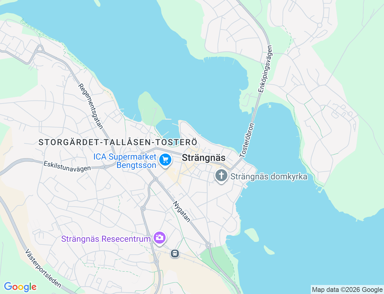 Karta över Hospitalsgatan 2 i 30 Strängnäs