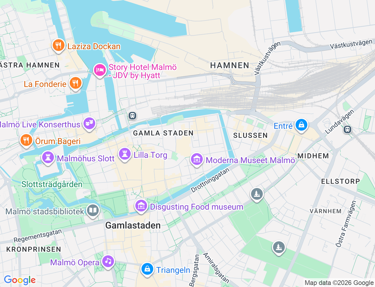 Karta över Humlegatan 9 i 27 Malmö