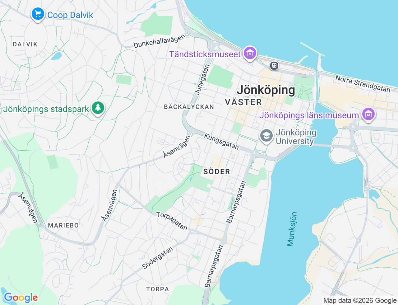 Karta över Junelundsgatan 8A i 32 Jönköping