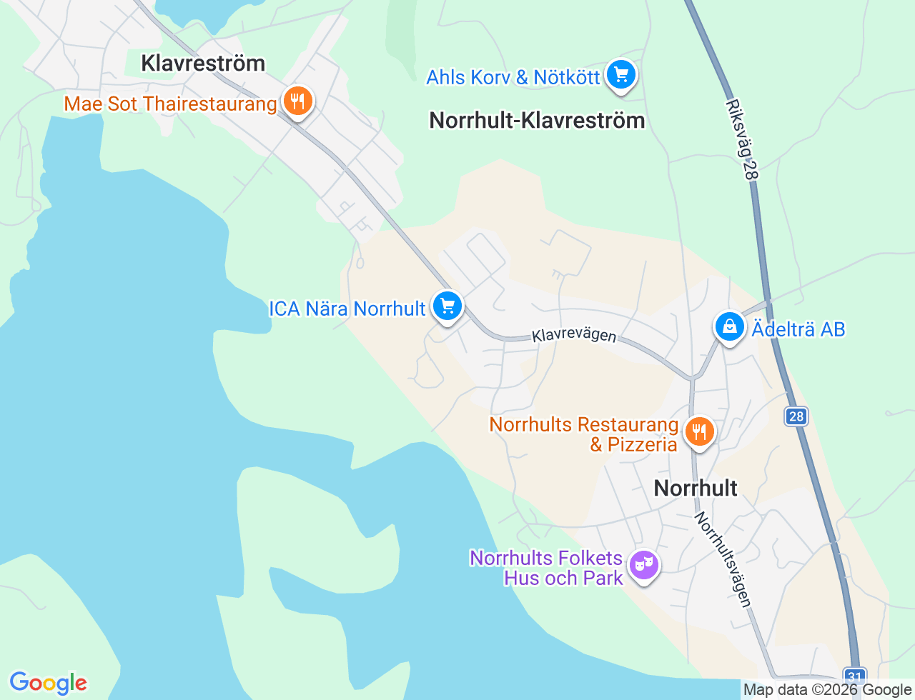 Karta över Köpmangatan 5F i 44 Norrhult