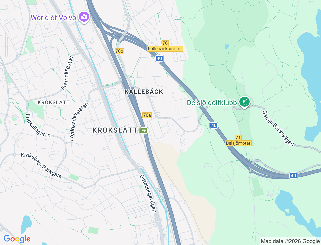 Karta över Kallebäcks Torggata 3 i 77 Göteborg