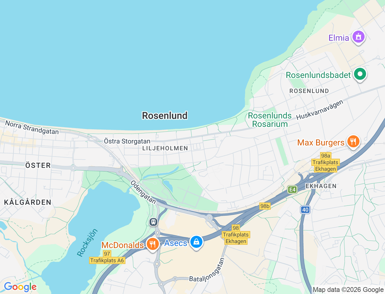Karta över Klockgjutargatan 3A i 50 Jönköping