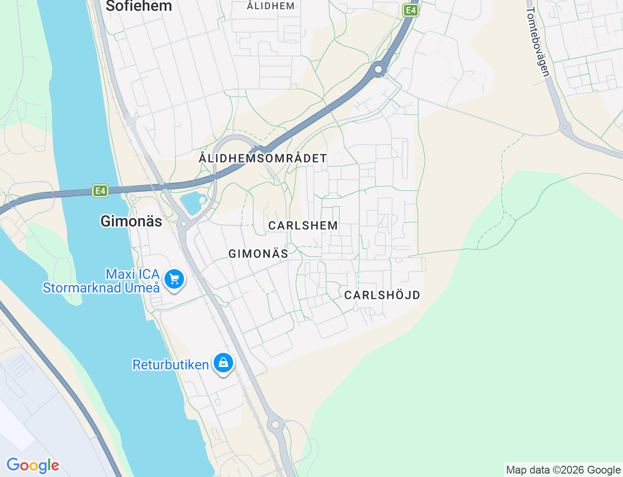 Karta över Kvartsvägen 3A i 41 Umeå