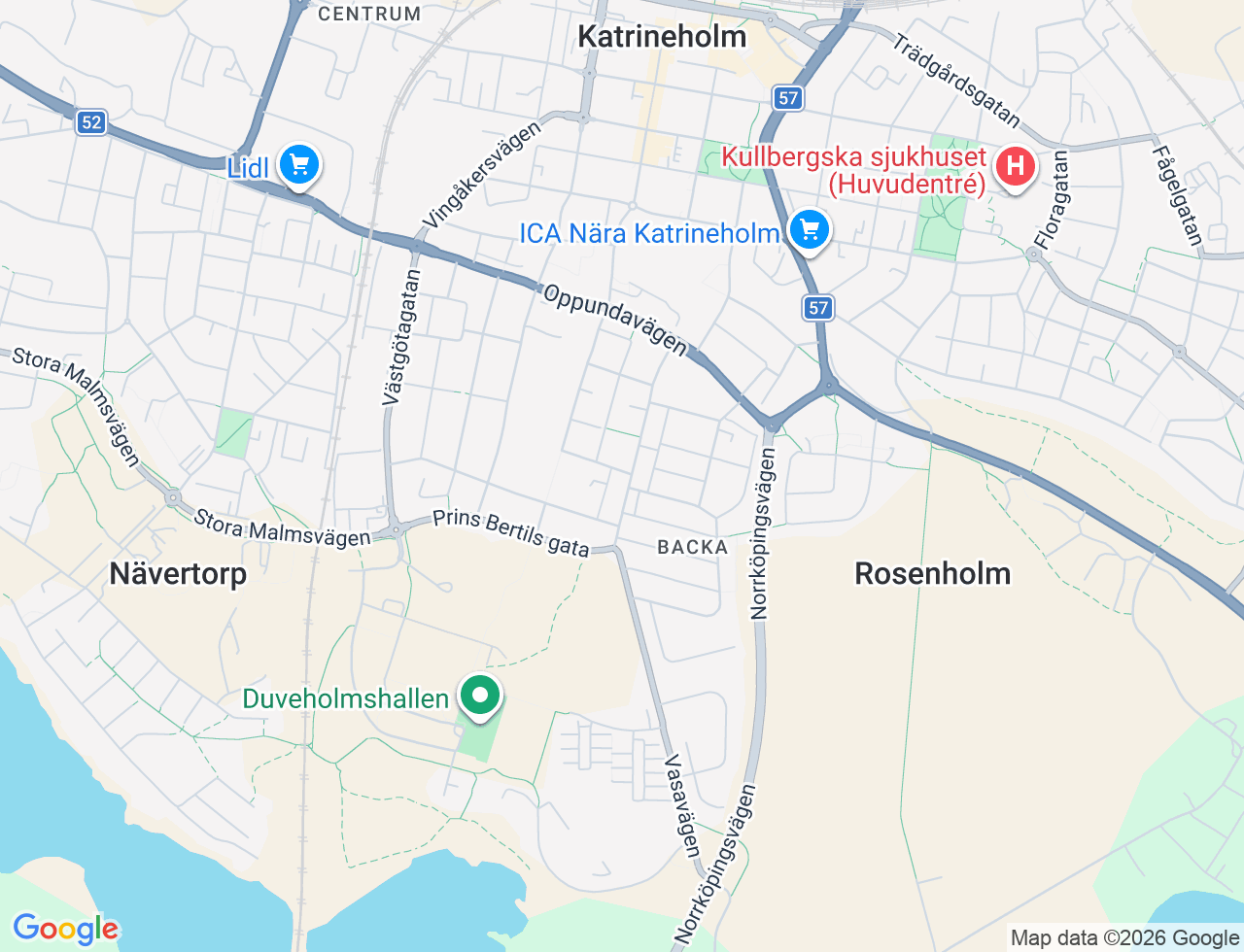 Karta över Ölandsgatan 10A i 37 Katrineholm