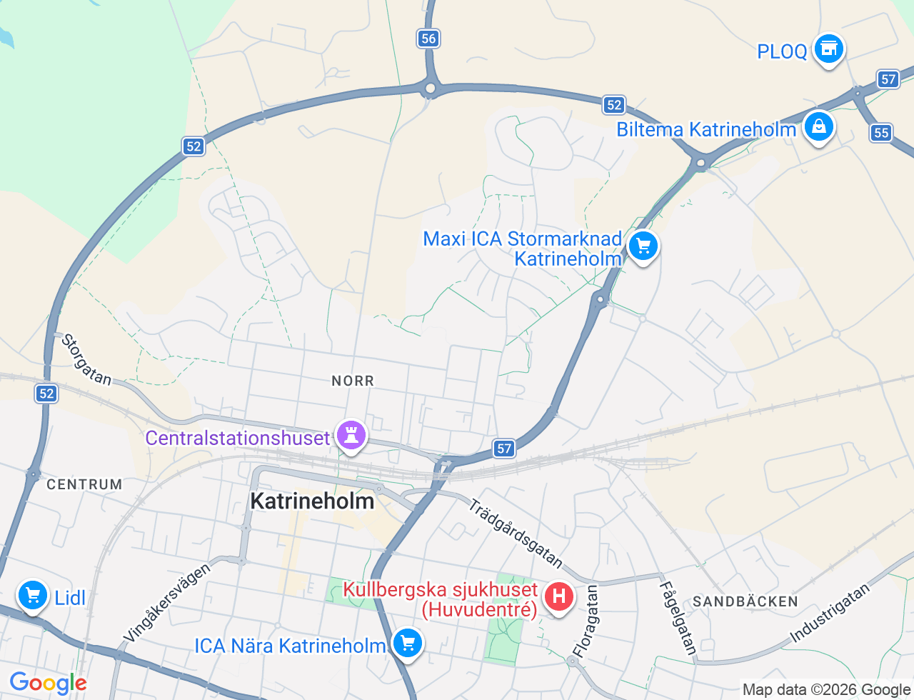 Karta över Lasstorpsgatan 2A i 47 Katrineholm